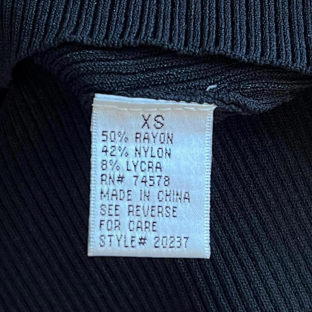 Cache Black Beaded Ribbed Tank - image 5